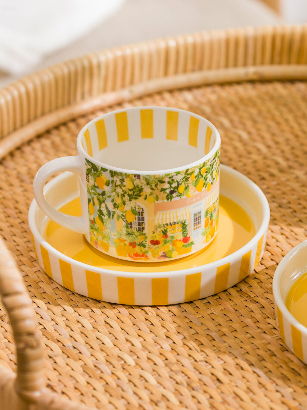 Karışık Baskılı 2 Kişilik Porselen Kahve Fincan Takımı 115 ml-2