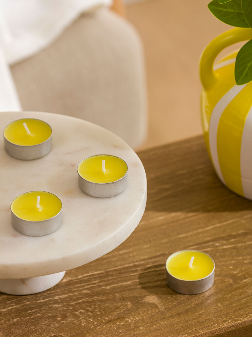 Karışık Limon Kokulu Mum 12'li-1