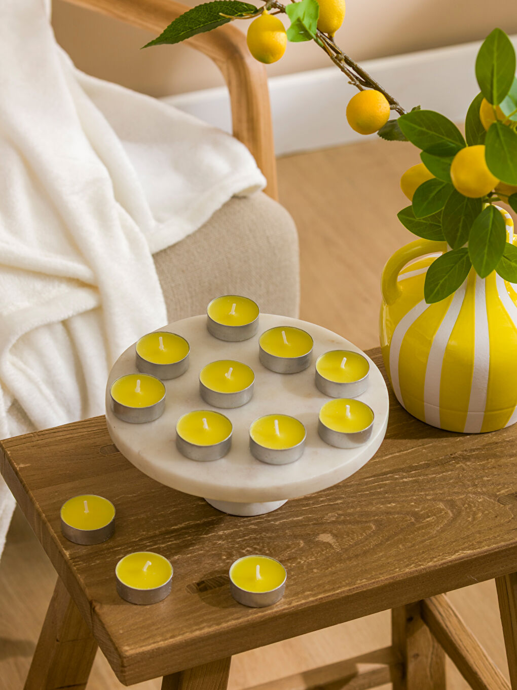 Karışık Limon Kokulu Mum 12'li-2