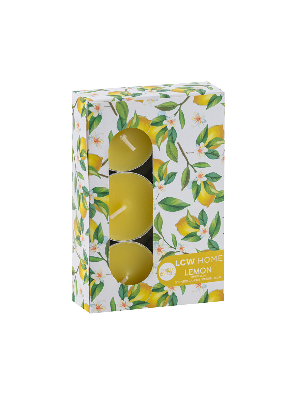Karışık Limon Kokulu Mum 12'li-4