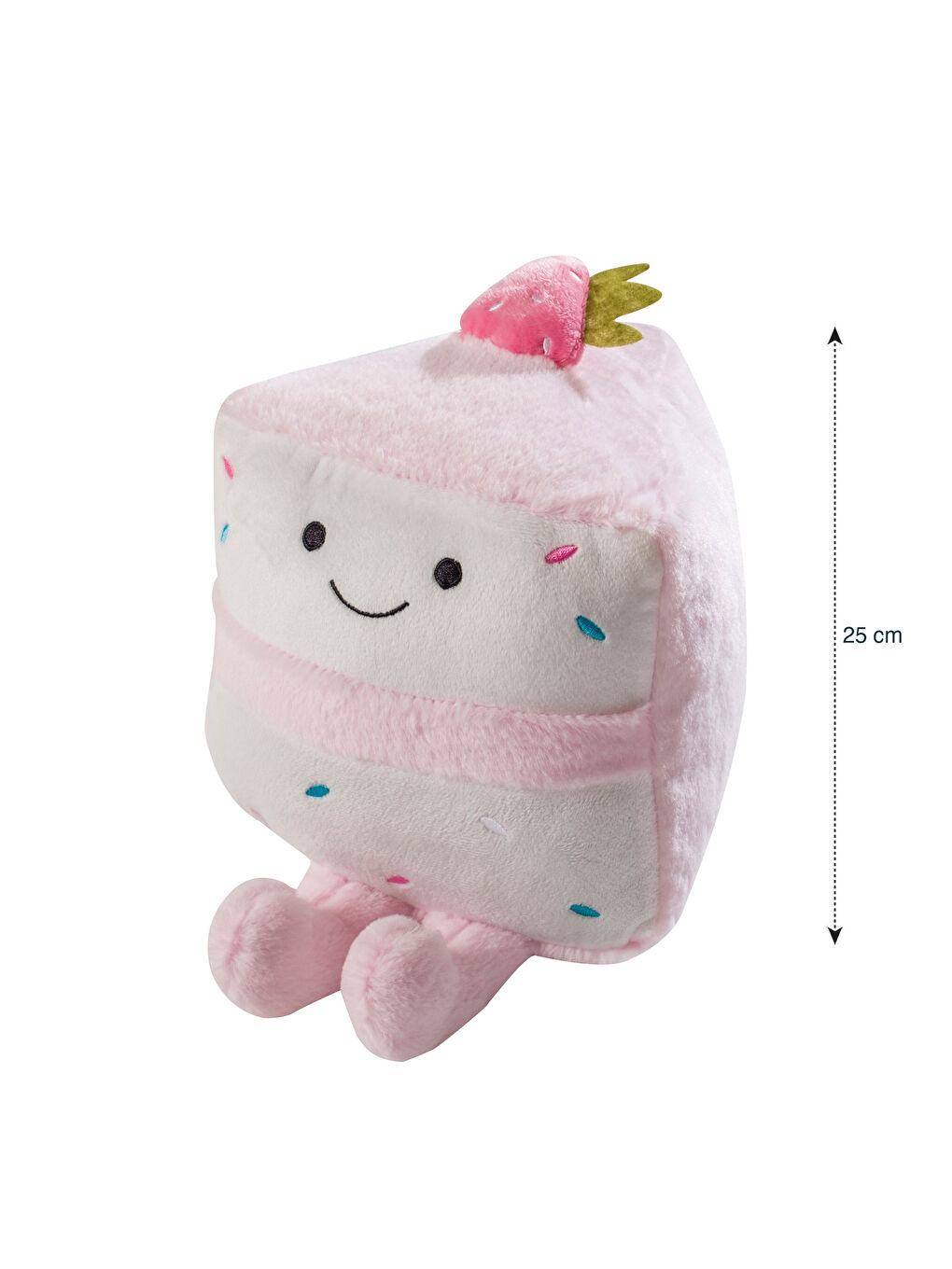 Детская плюшевая подушка в форме клубники, 25 см-3