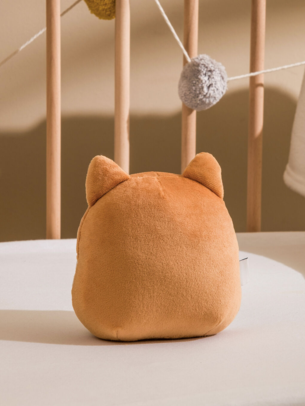 Pernă de pluș pentru bebeluși, model șoricel, 19 cm-1