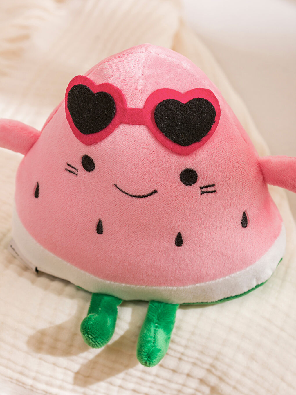 Детская плюшевая подушка в виде арбуза 17 см-2