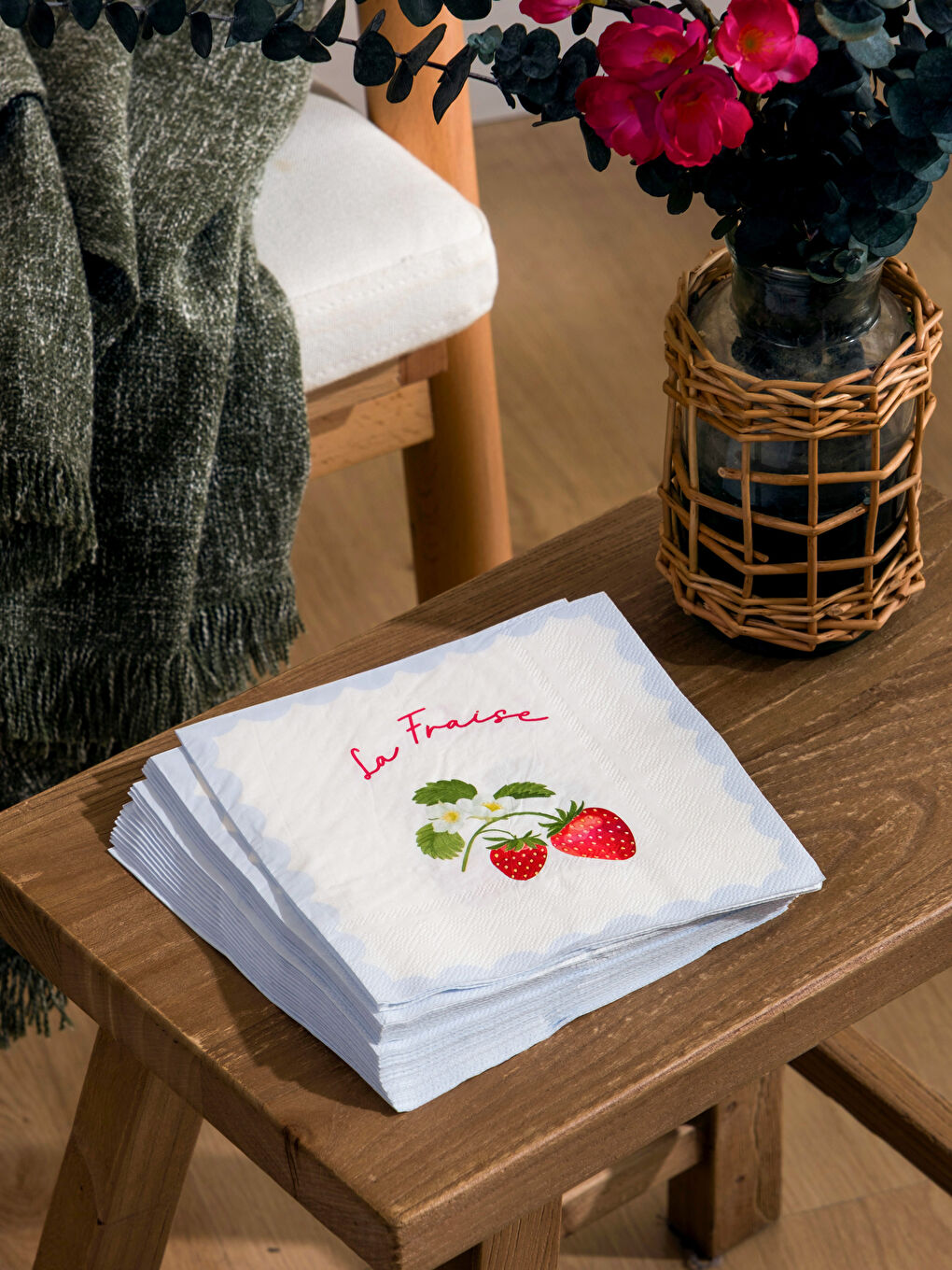 Karışık Kiraz Baskılı Kağıt Peçete 20'li-1