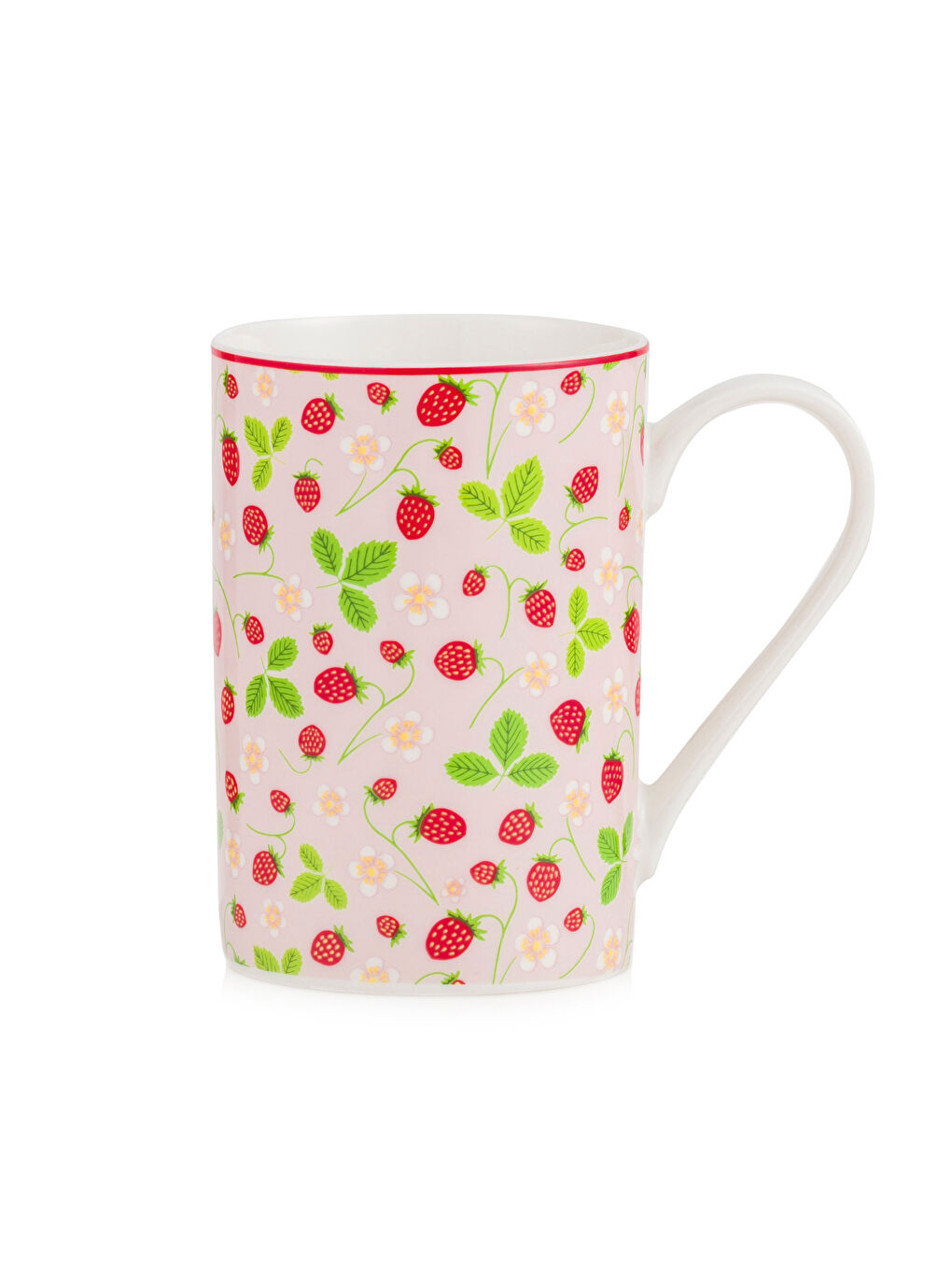 Karışık Çiçek Baskılı Porselen Kupa 320 ml-4