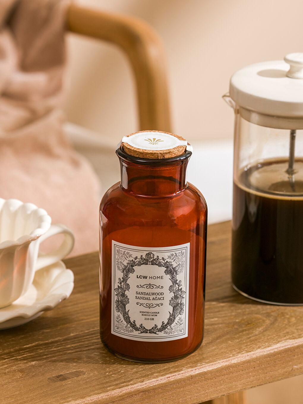 Karışık Sandal Ağacı Kokulu Dekoratif Mum 210 g-1