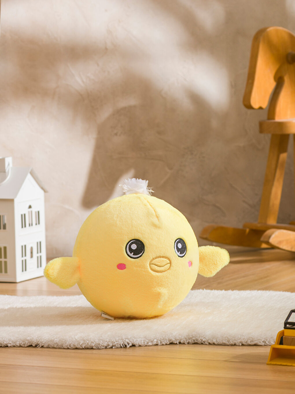 Karışık Civciv Desenli Pelüş Bebek Kırlent 25 cm