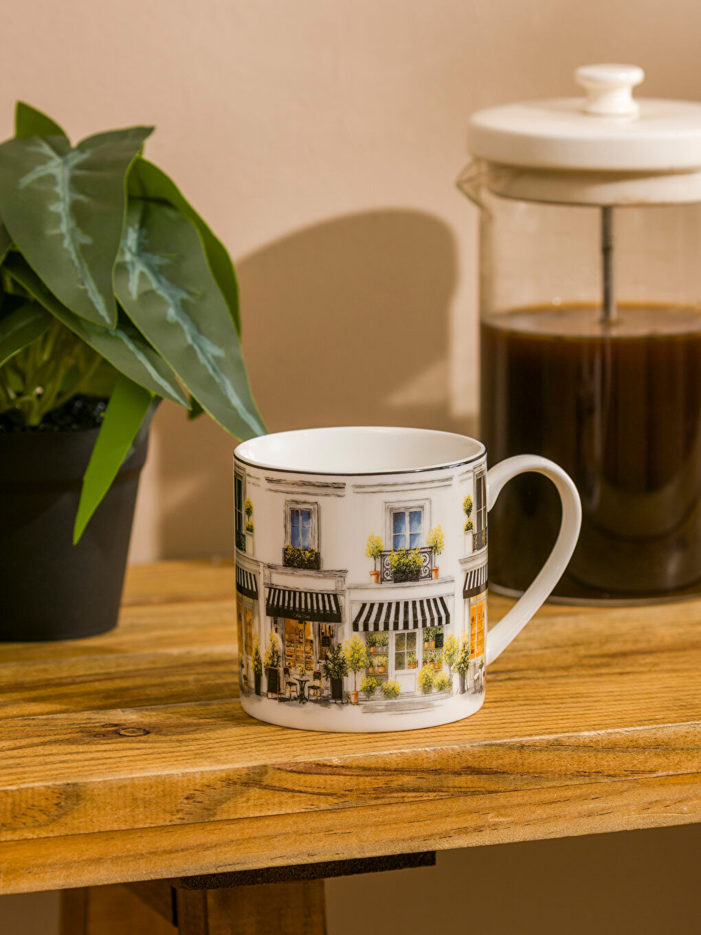 Кружка из фарфора с принтом 320 мл