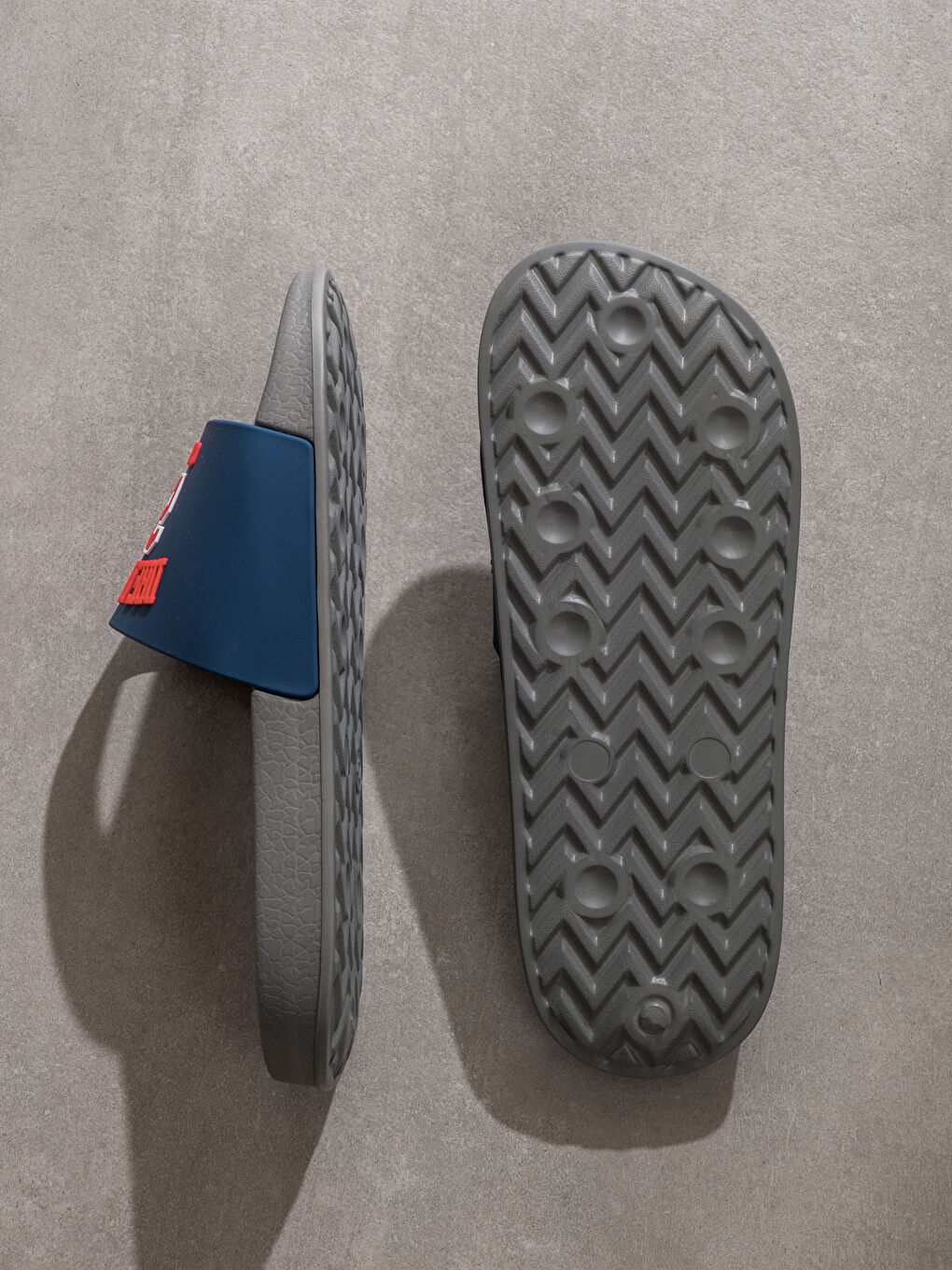 Baskılı Tek Bantlı Erkek Terlik-2