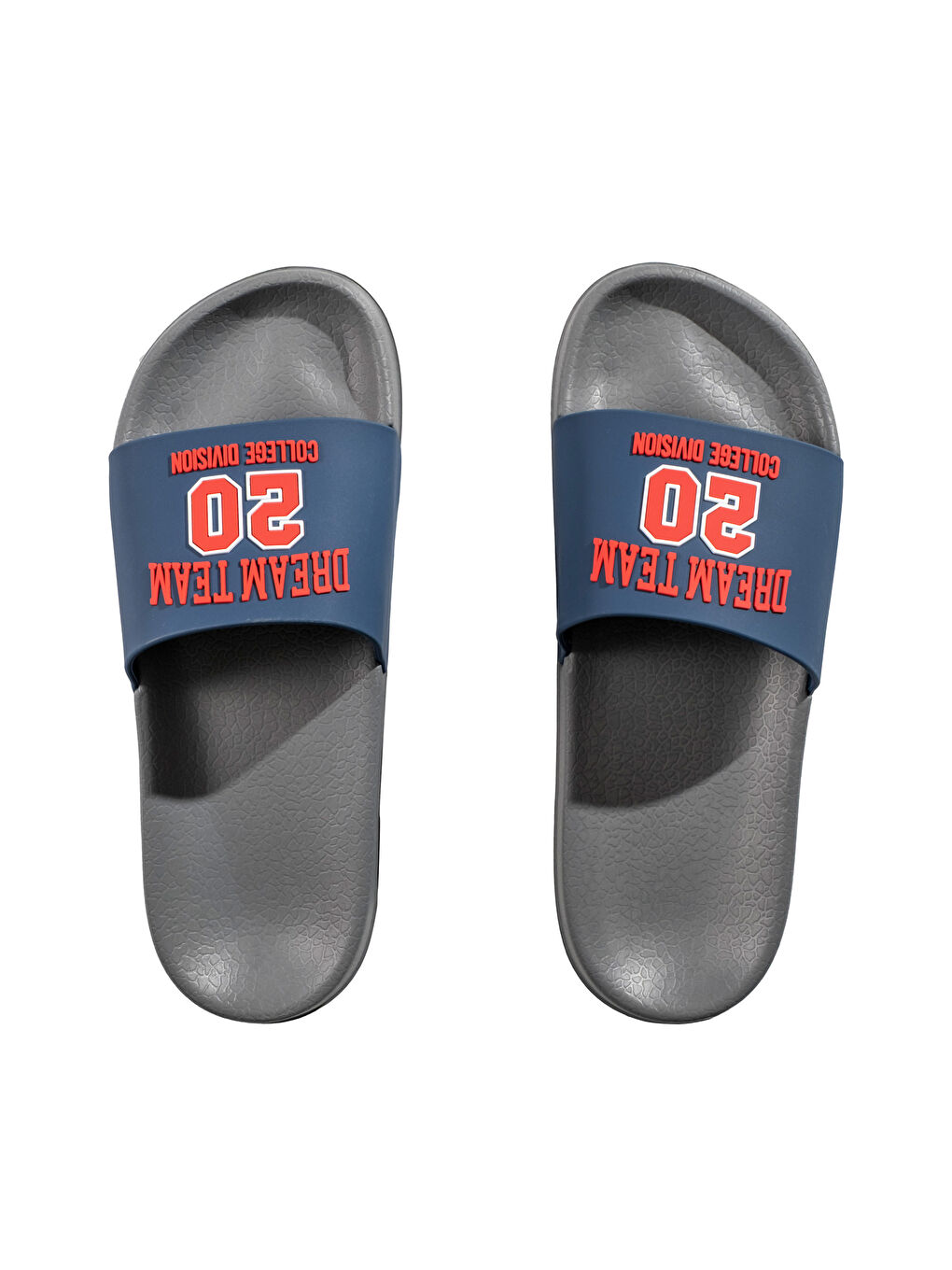 Baskılı Tek Bantlı Erkek Terlik-4