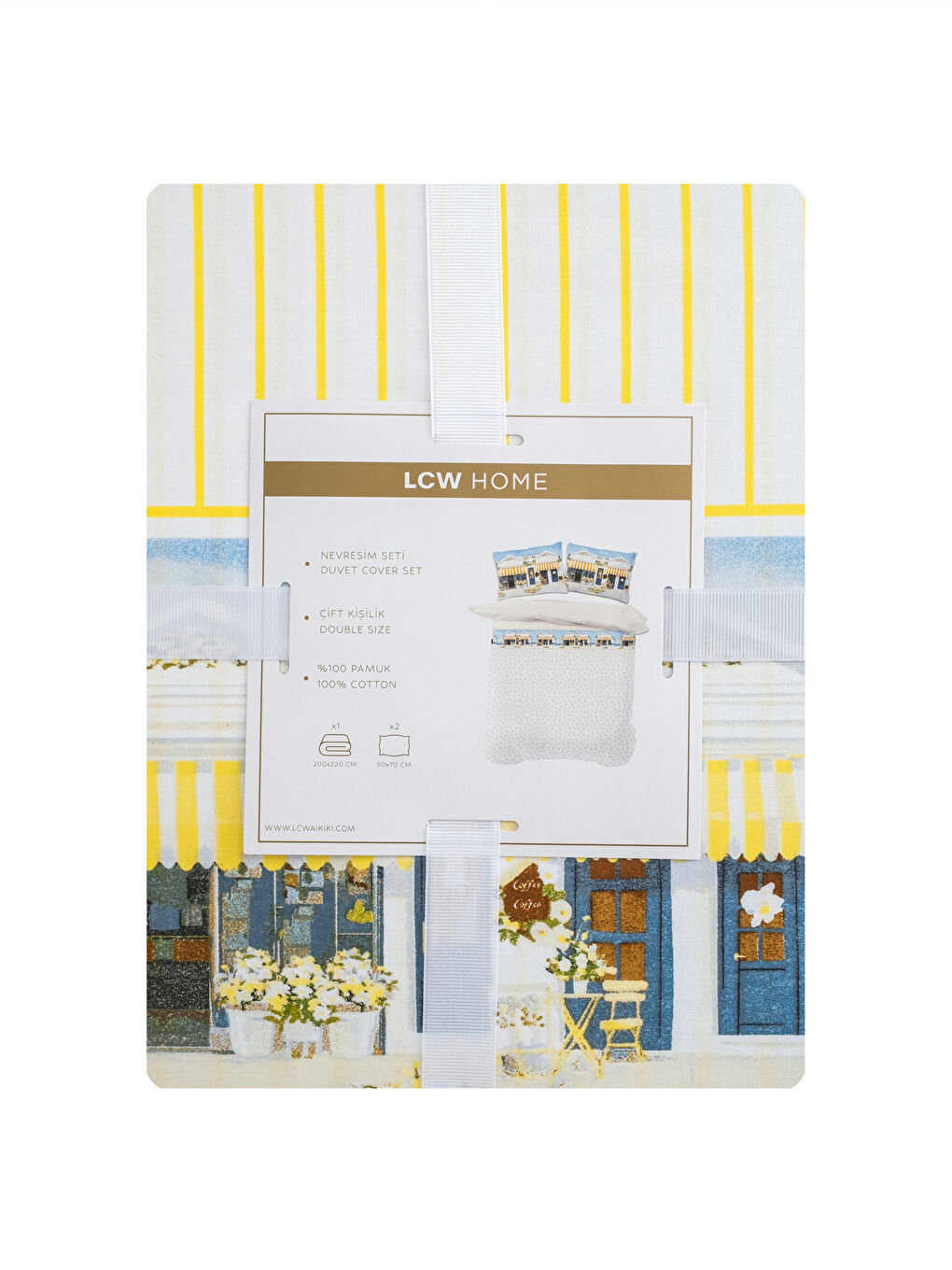 Karışık Baskılı Çift Kişilik Nevresim Seti-6