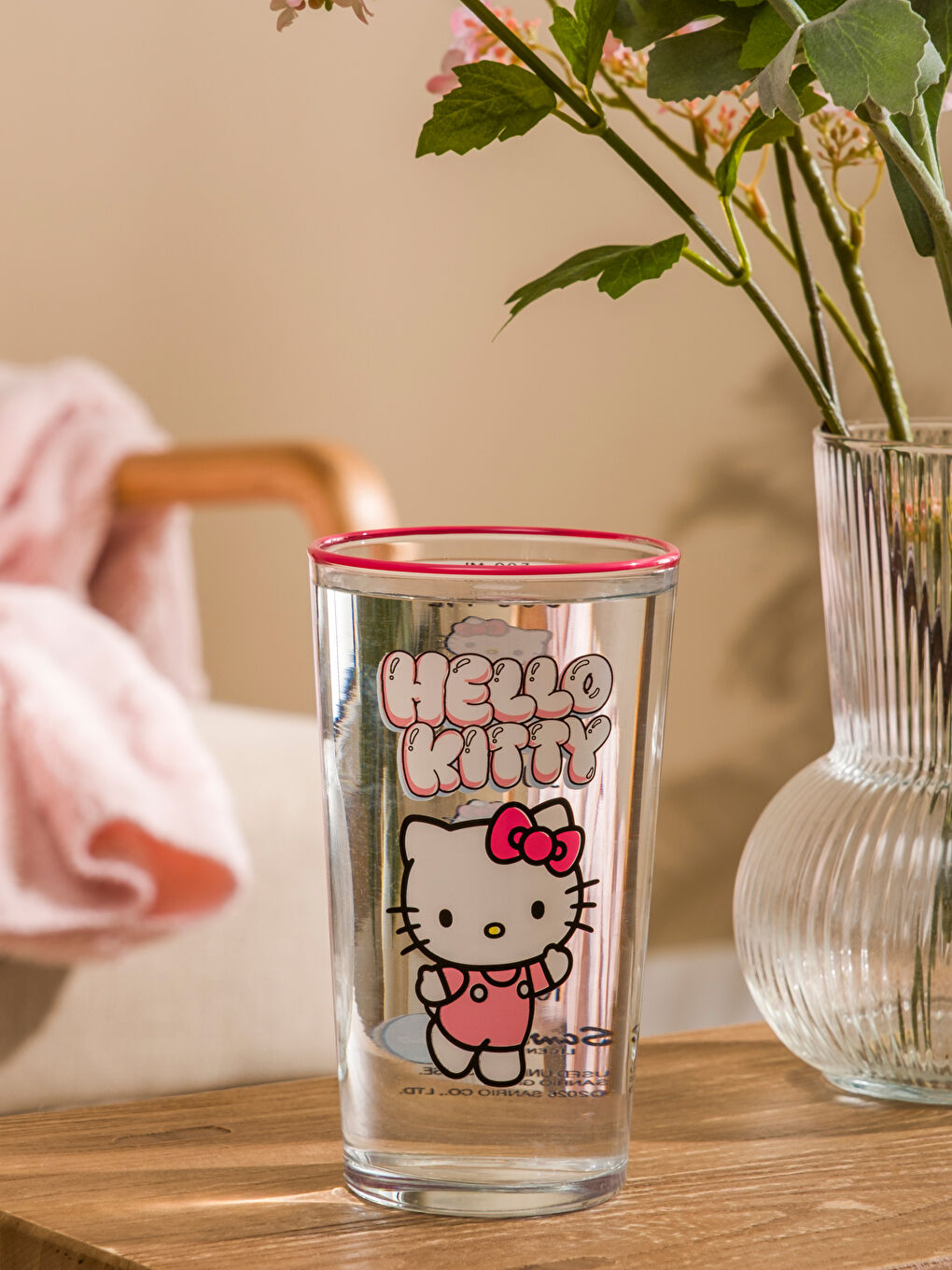 Karışık Hello Kitty Baskılı Cam Bardak 570 Ml