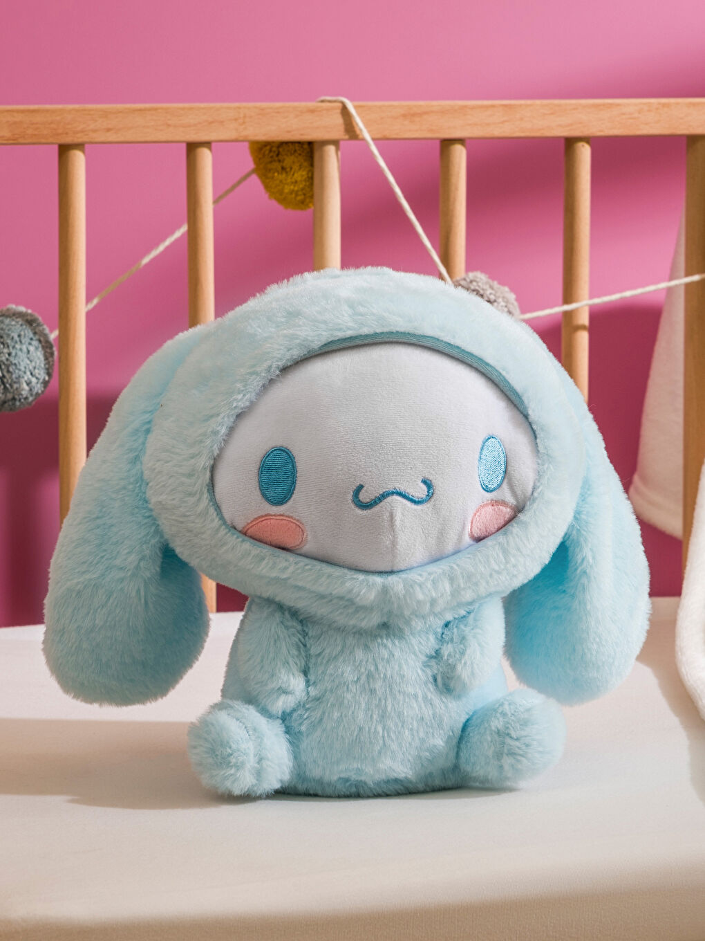 Karışık Cinnamoroll Figürlü Bebek Pelüş Kırlent 28 cm