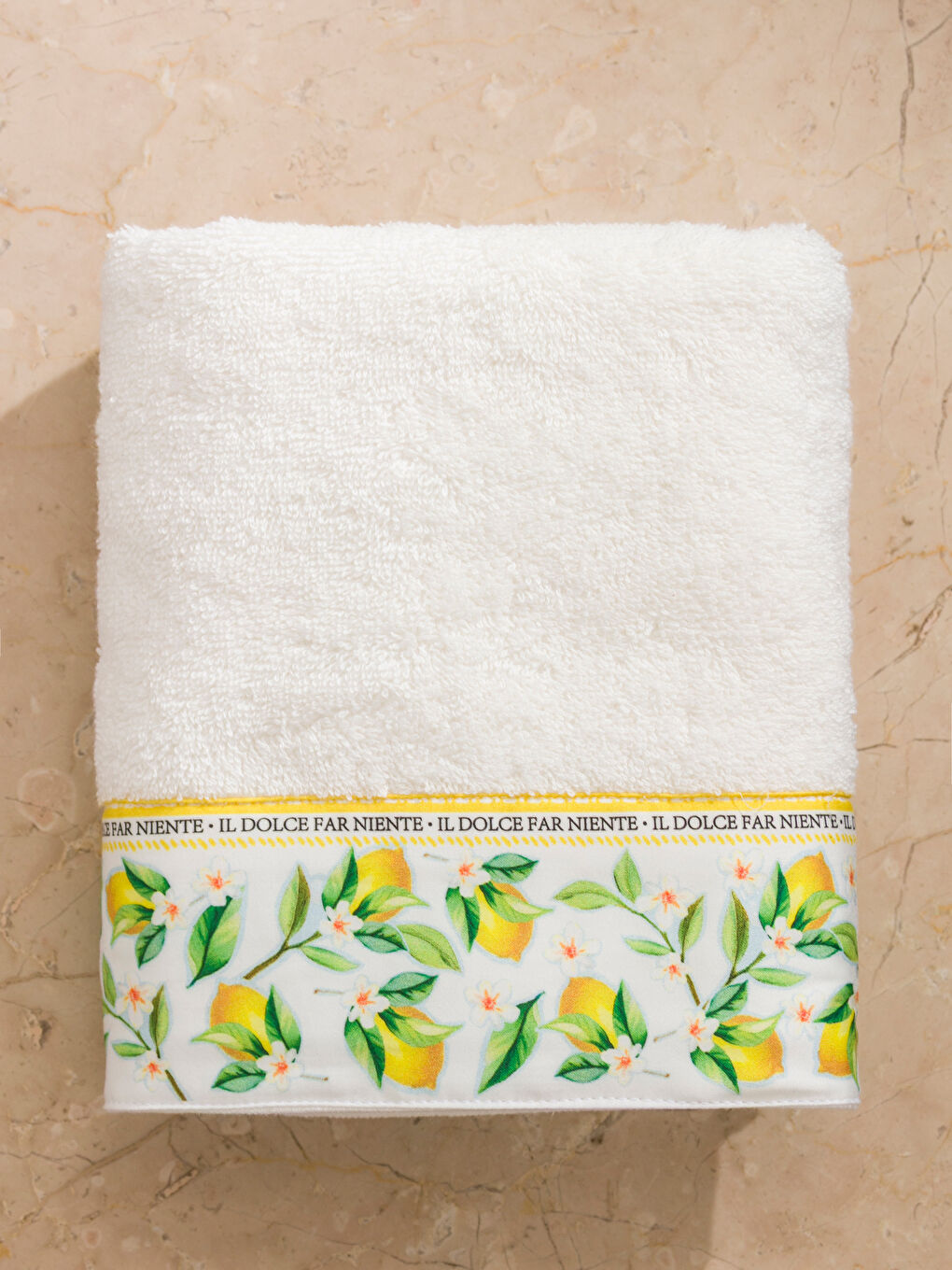 منشفة وجه مطبوعة بالليمون 50x80 سم-2