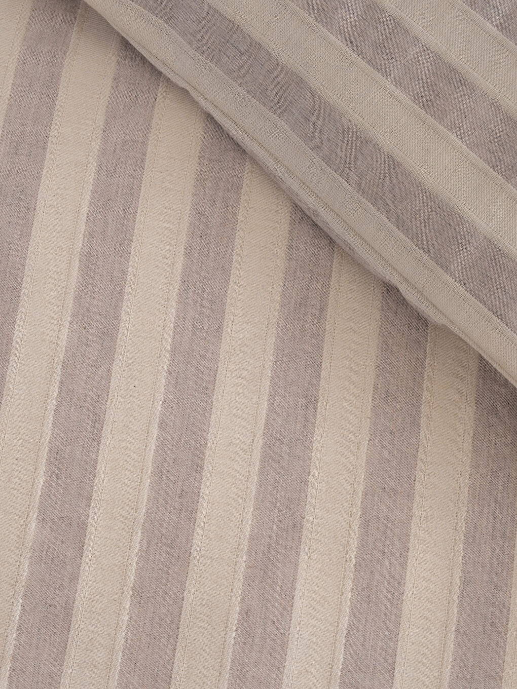 Bej Çizgili Çift Kişilik Nevresim Seti-4