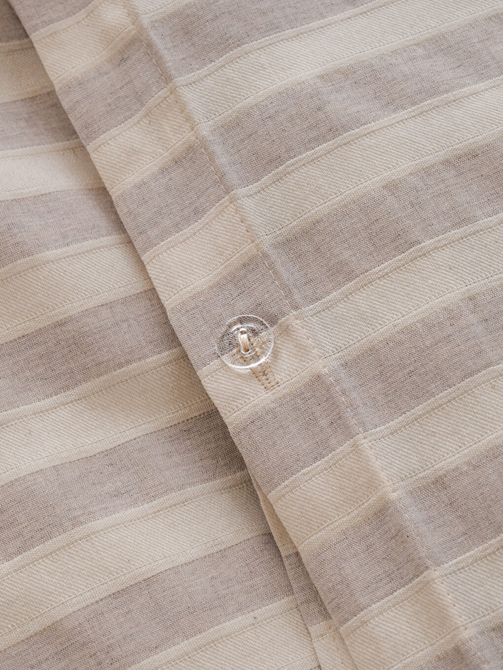 Bej Çizgili Çift Kişilik Nevresim Seti-5