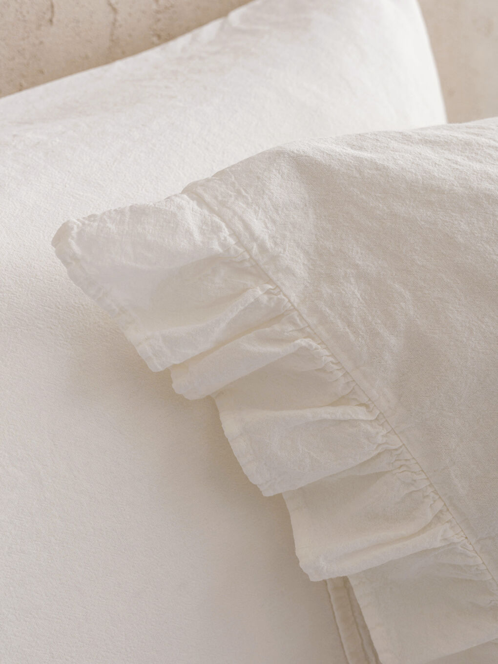 Beyaz Pamuklu Çift Kişilik Nevresim Seti-3