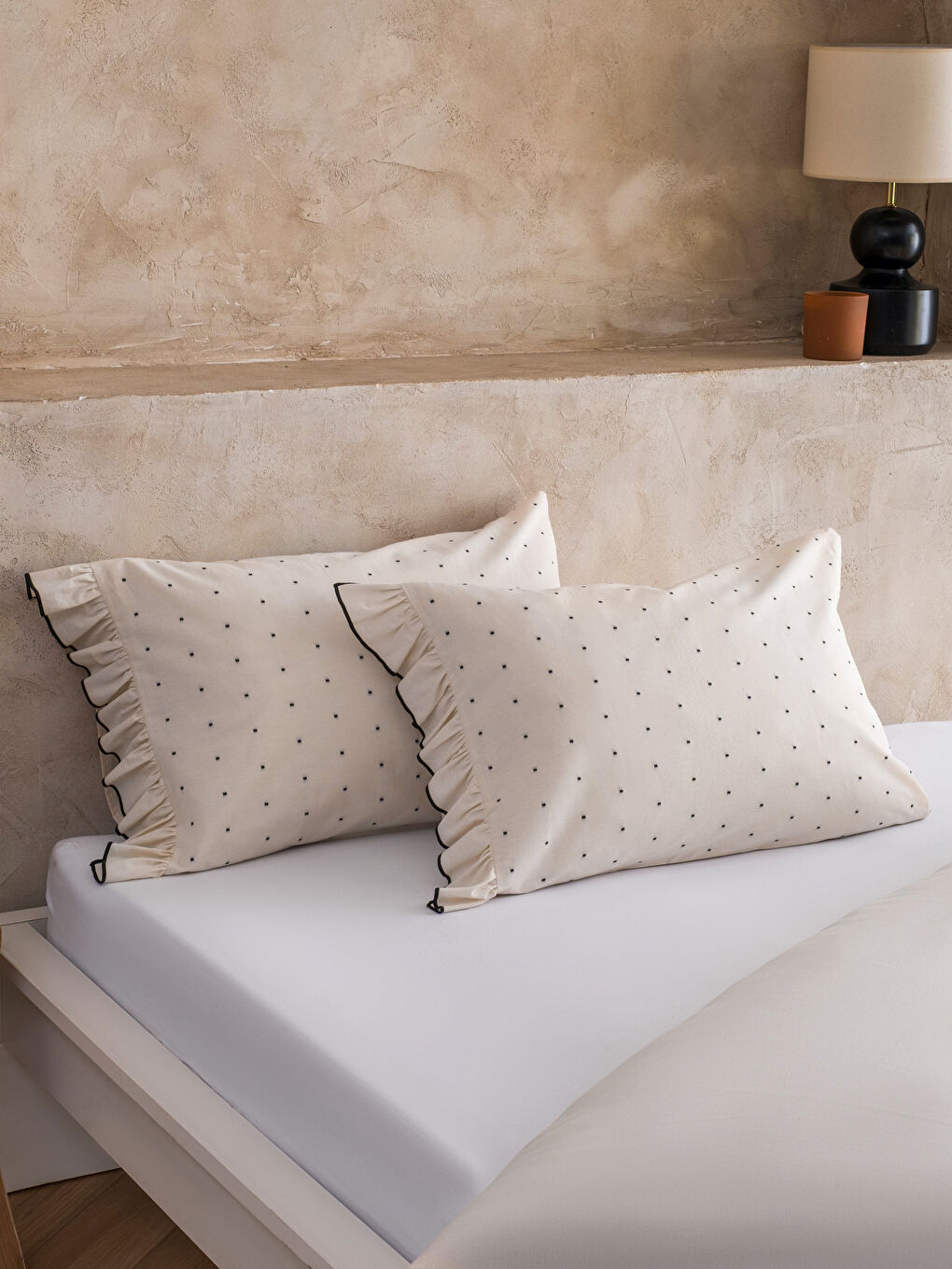 Karışık Puanteyi Desenli Çift Kişilik Nevresim Seti-2