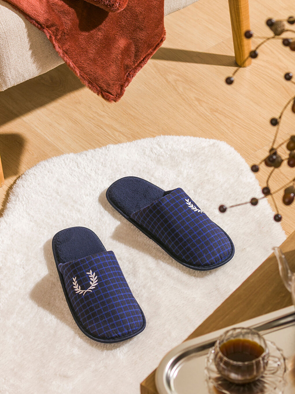 Man NAVY Home Slippers