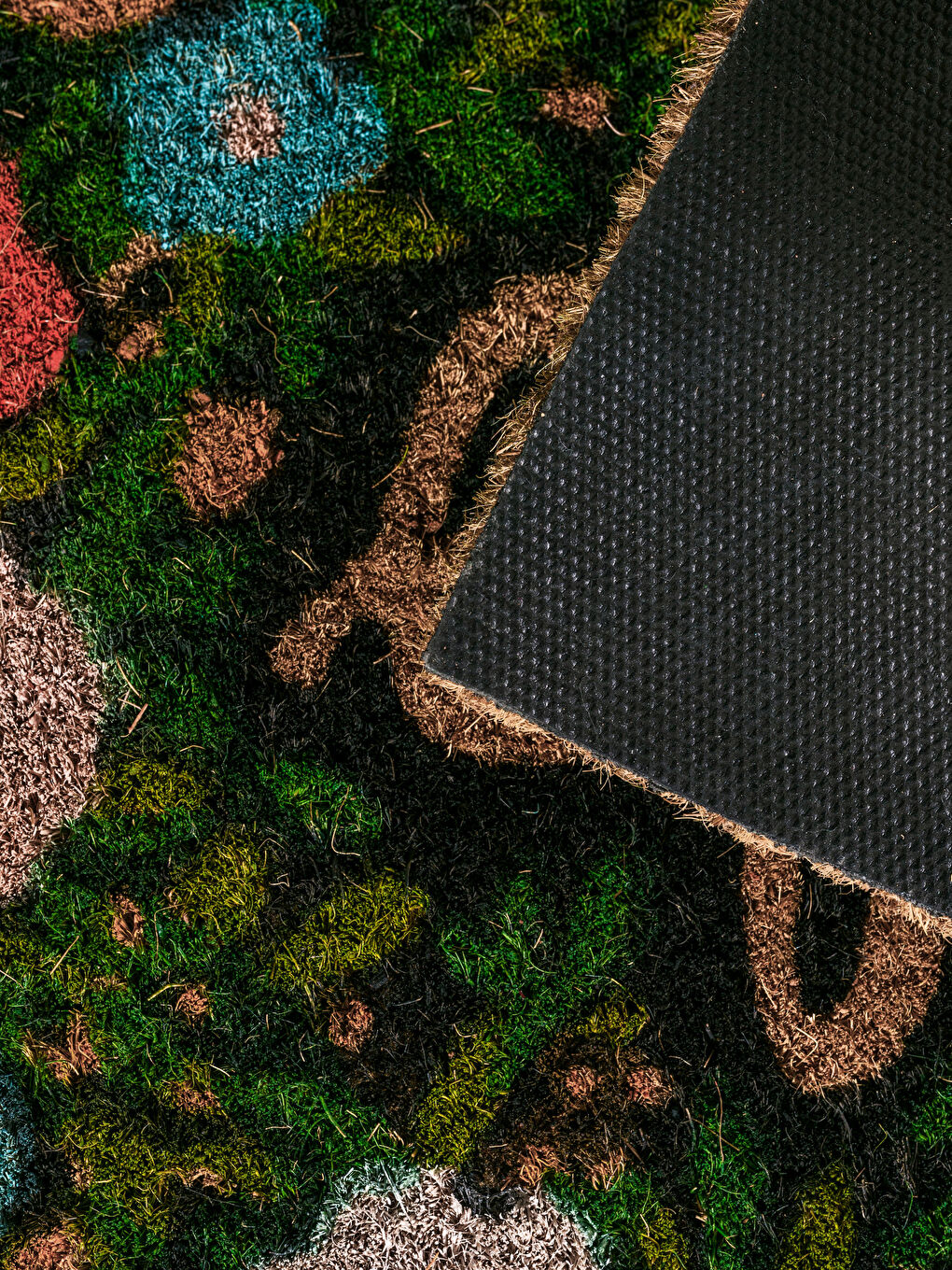 Karışık Hello Yazı Baskılı Kapı Önü Paspası 40x60 cm-1