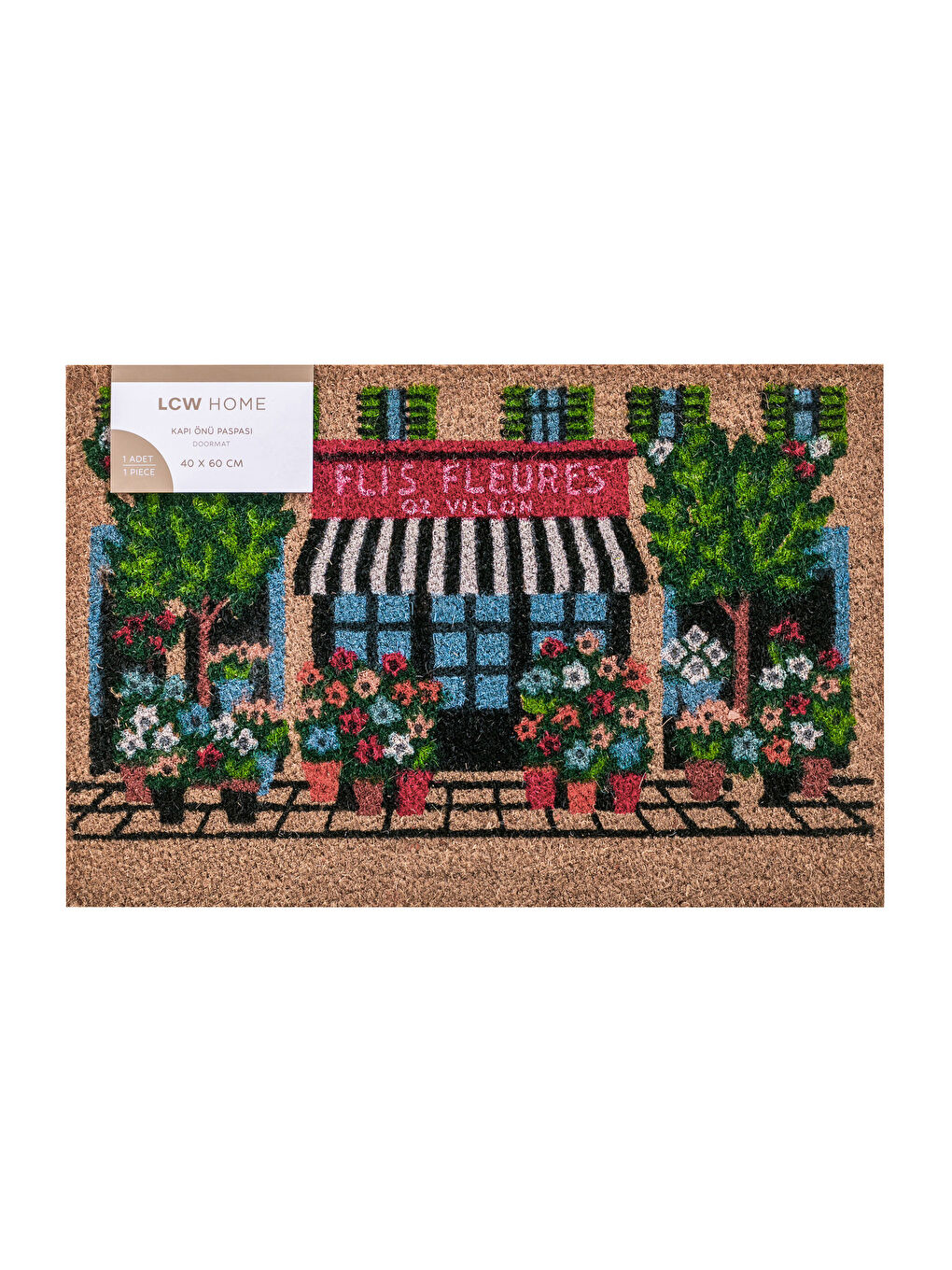 Karışık Baskılı Kapı Önü Paspası 40x60 cm-2