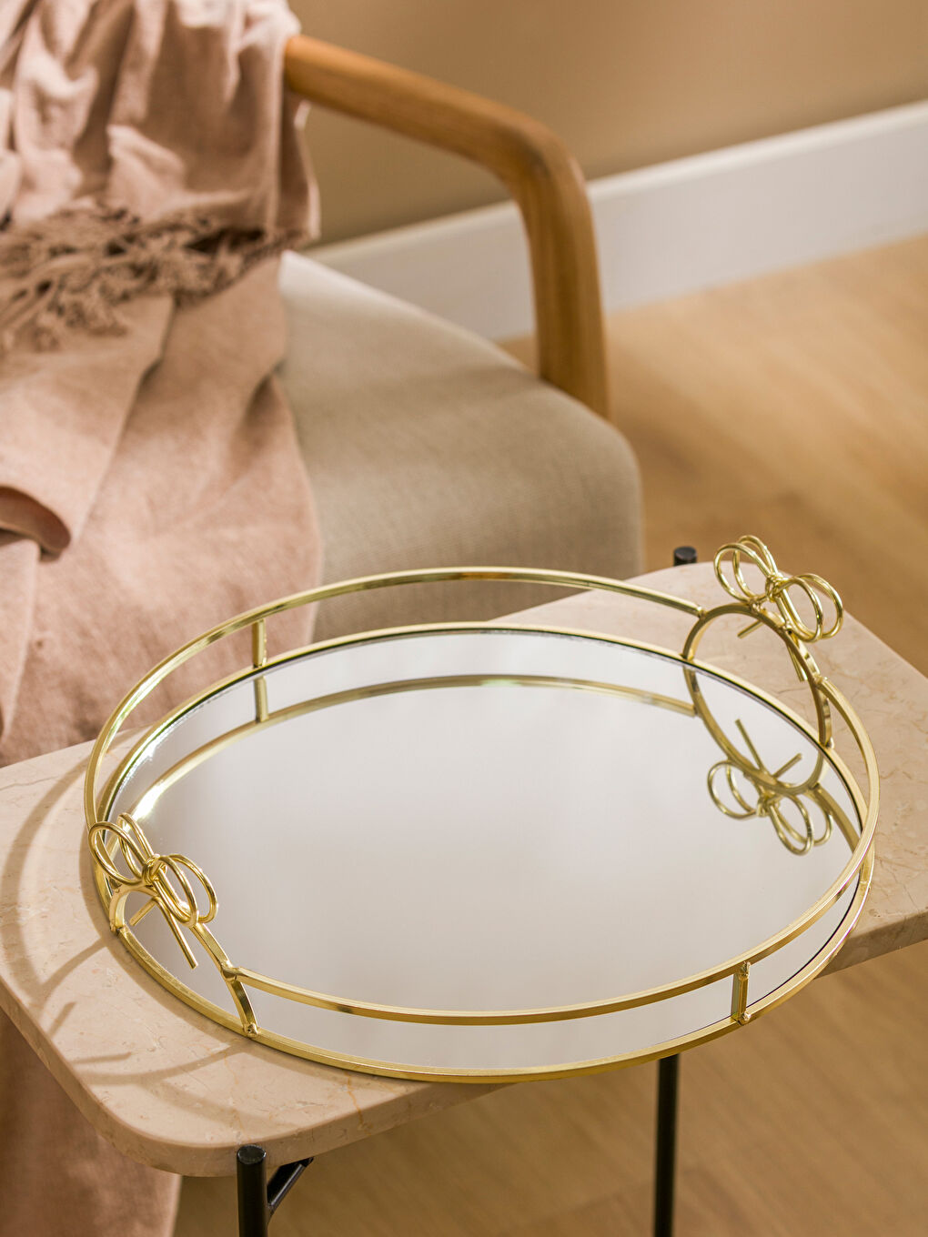 Decorative Metal Tray 31 cm-1