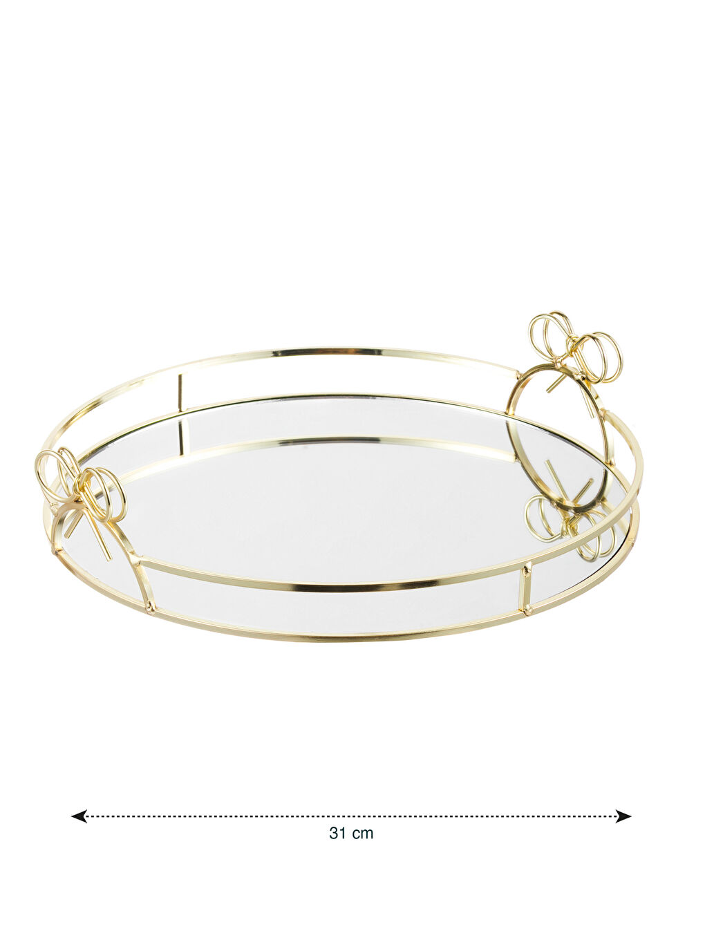 Decorative Metal Tray 31 cm-3