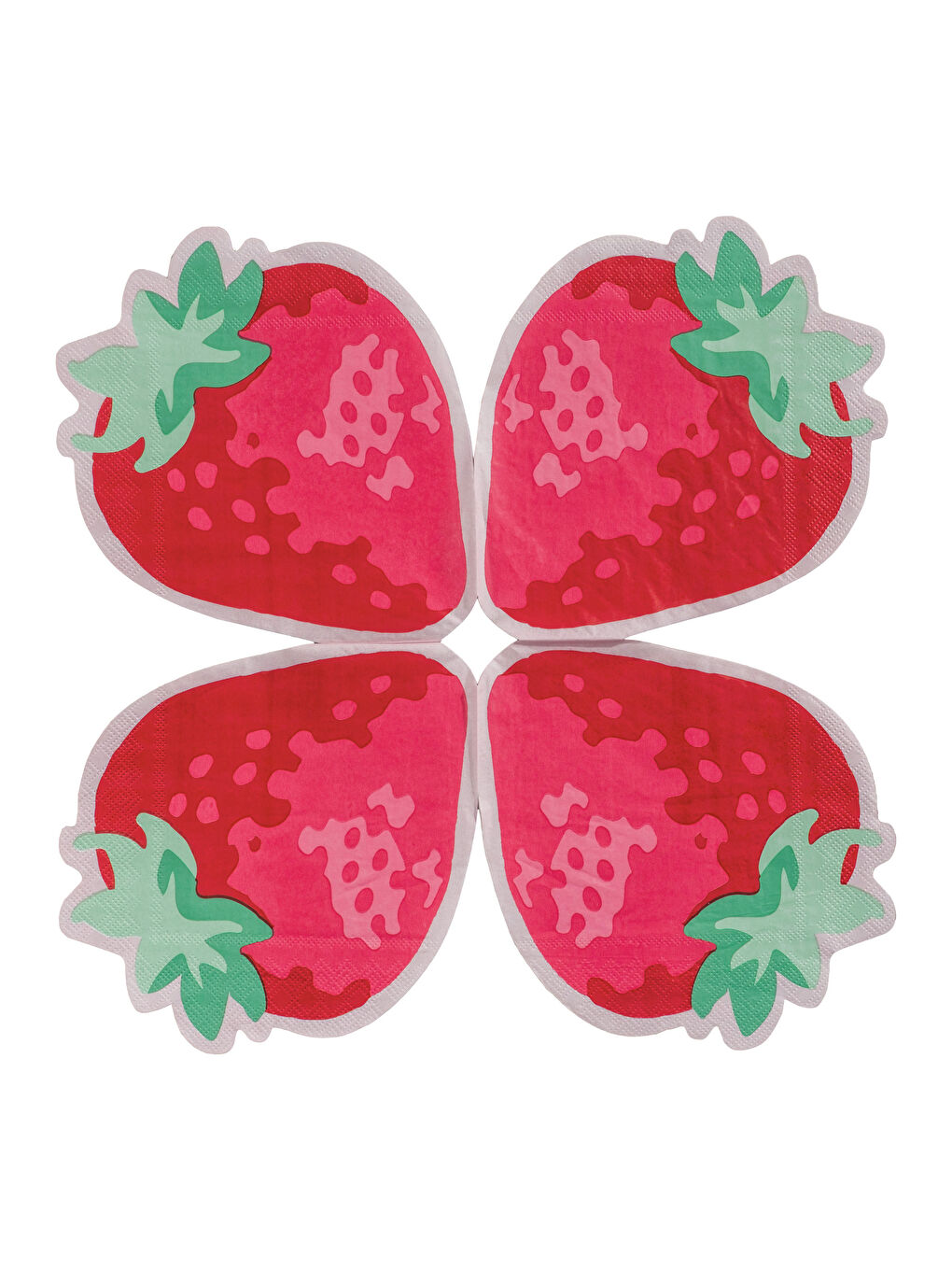 منديل ورقي مزين بشكل الفراولة 20 قطعة-3