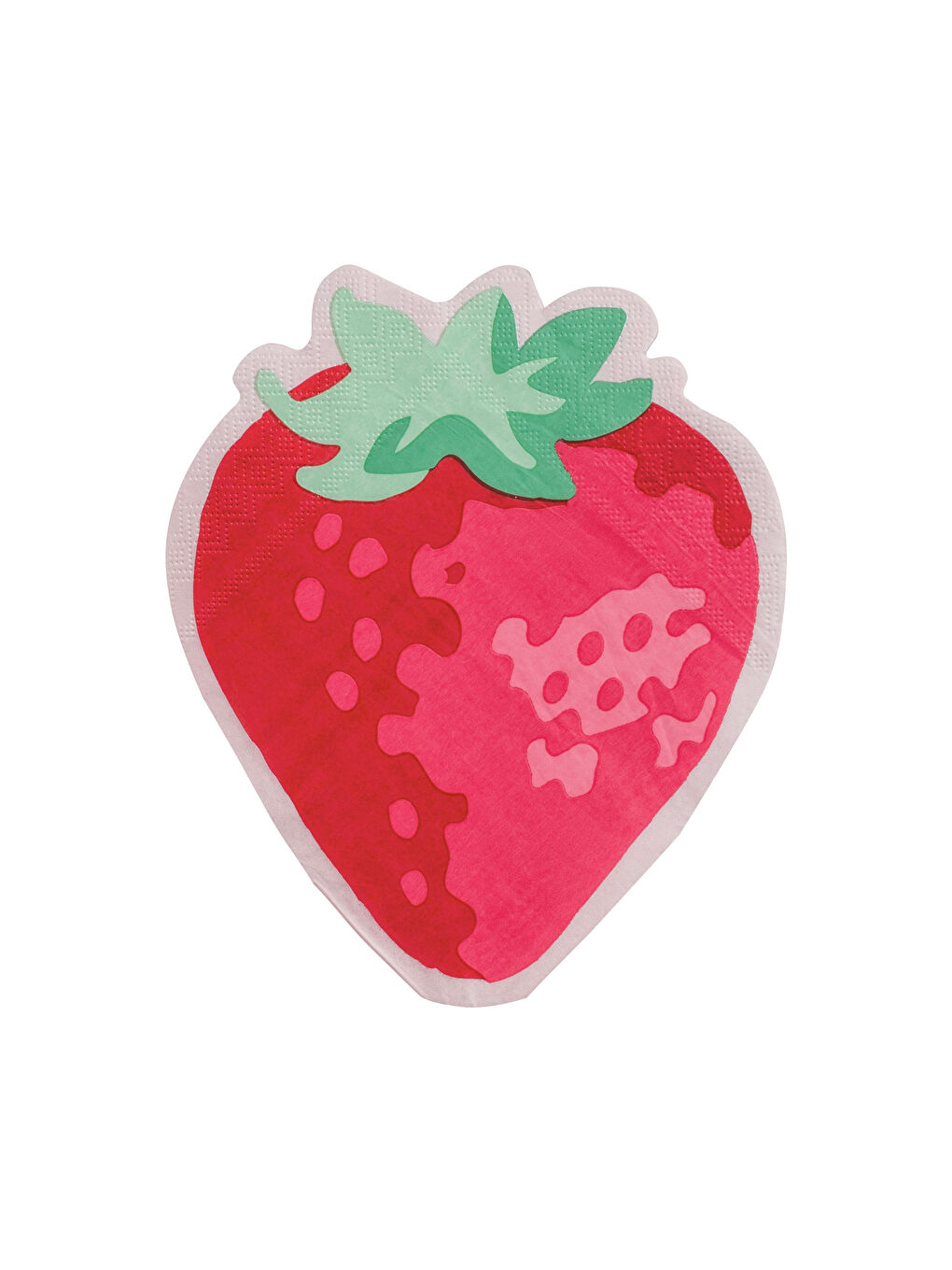 منديل ورقي مزين بشكل الفراولة 20 قطعة-4