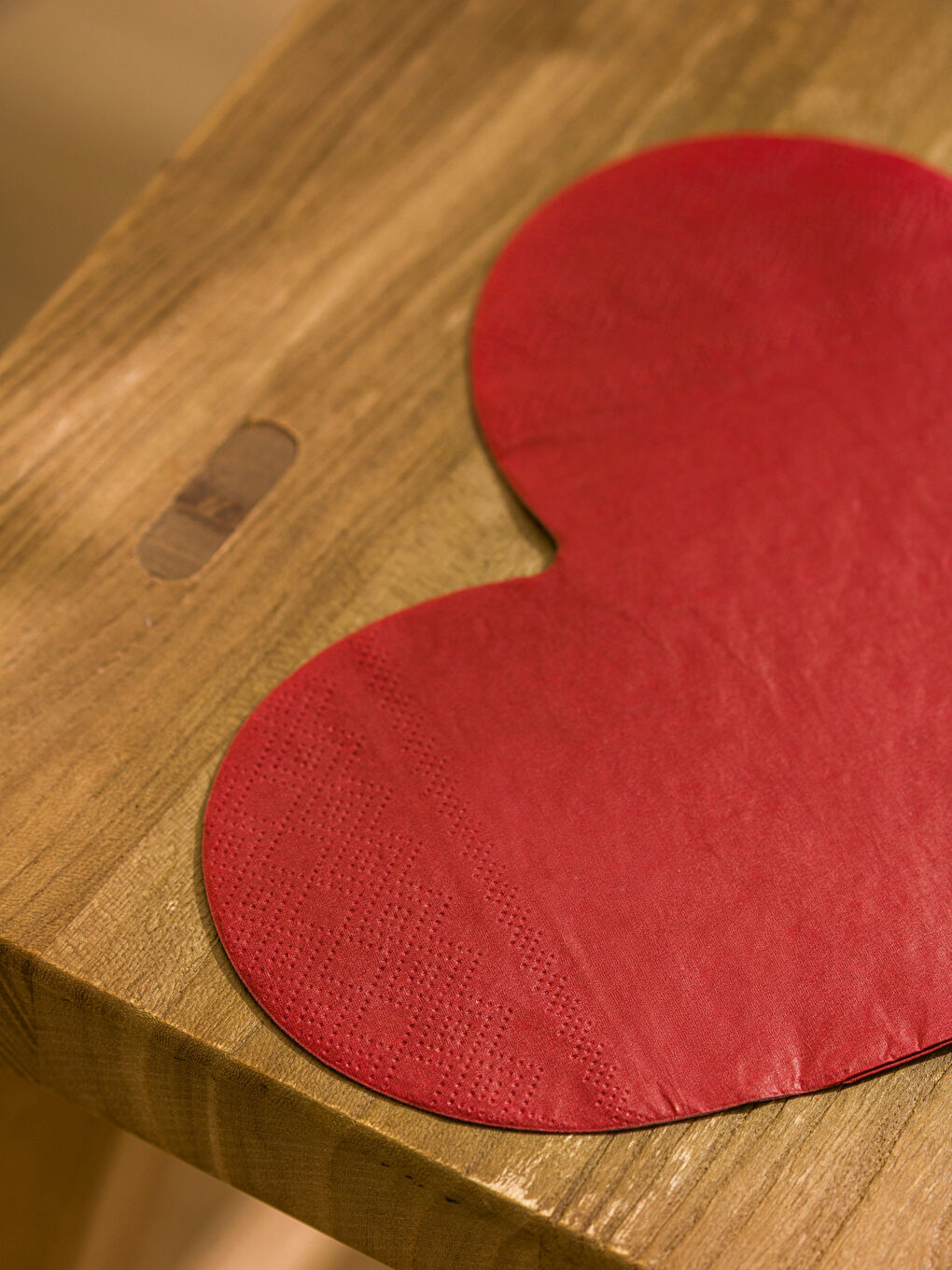 Kırmızı Kalp Baskılı Kağıt Peçete 20'li-2