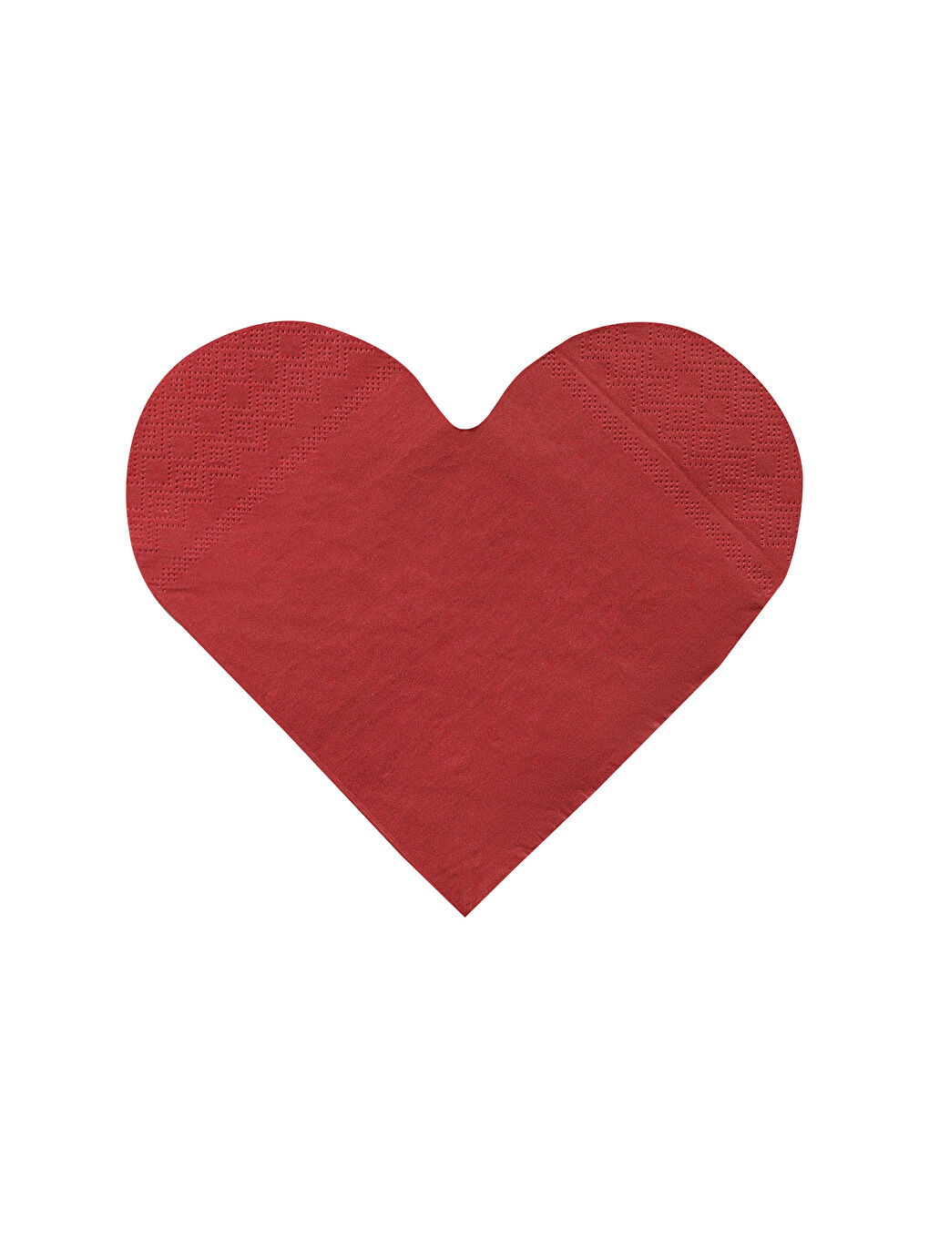 Kırmızı Kalp Baskılı Kağıt Peçete 20'li-4
