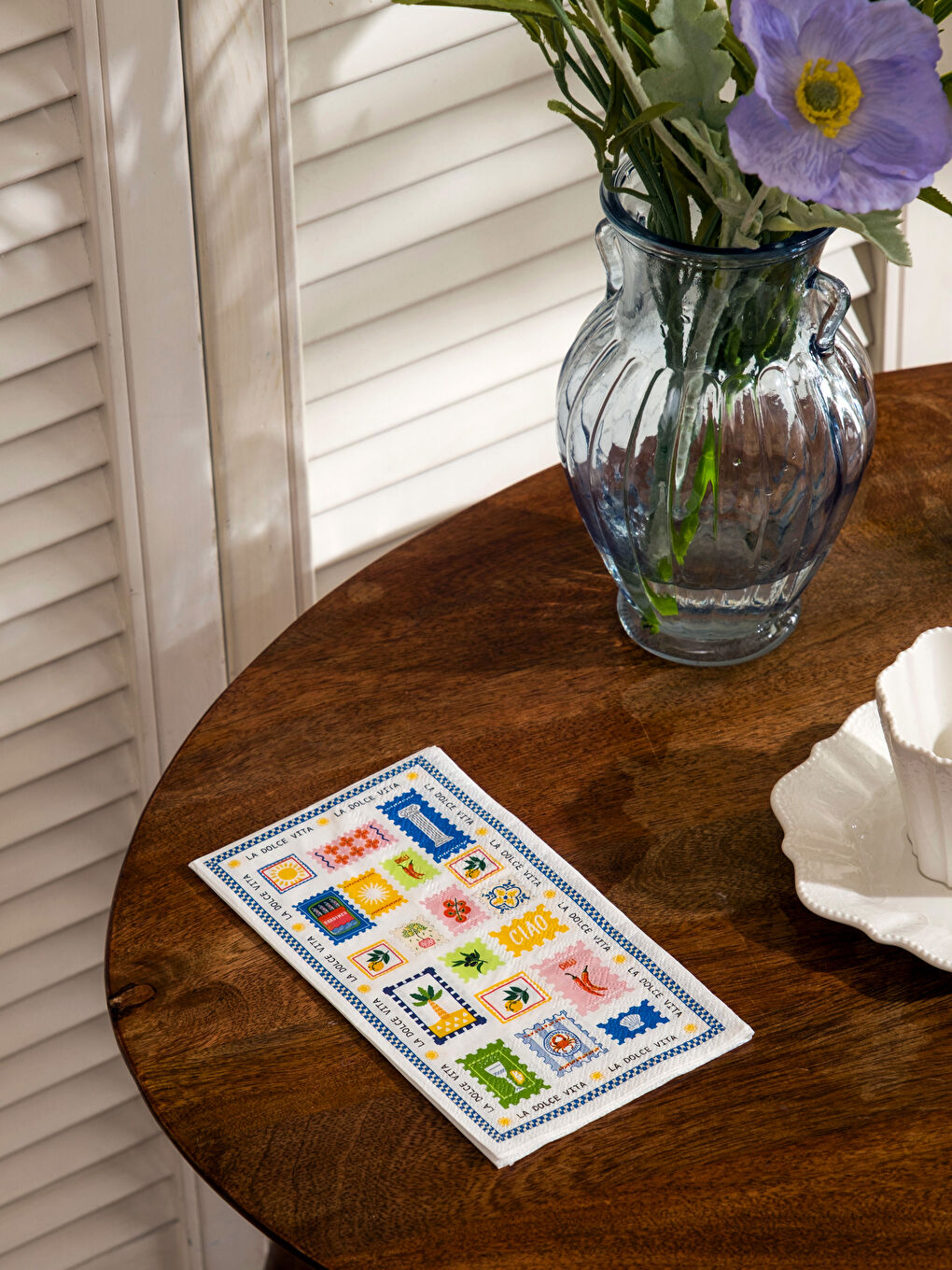 Karışık Kartpostal Baskılı Kağıt Peçete 20'li