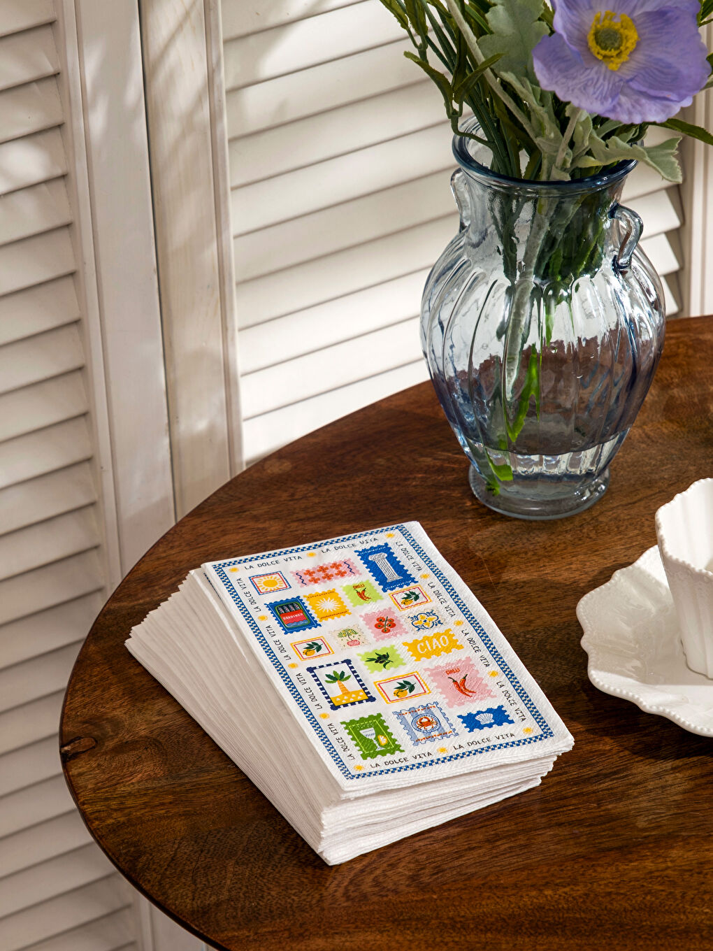 Karışık Kartpostal Baskılı Kağıt Peçete 20'li-1