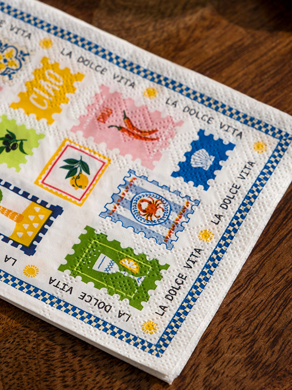 Karışık Kartpostal Baskılı Kağıt Peçete 20'li-2