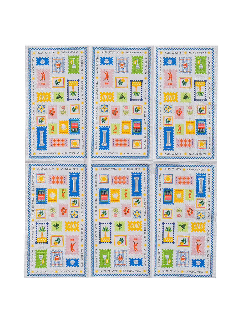 Karışık Kartpostal Baskılı Kağıt Peçete 20'li-3