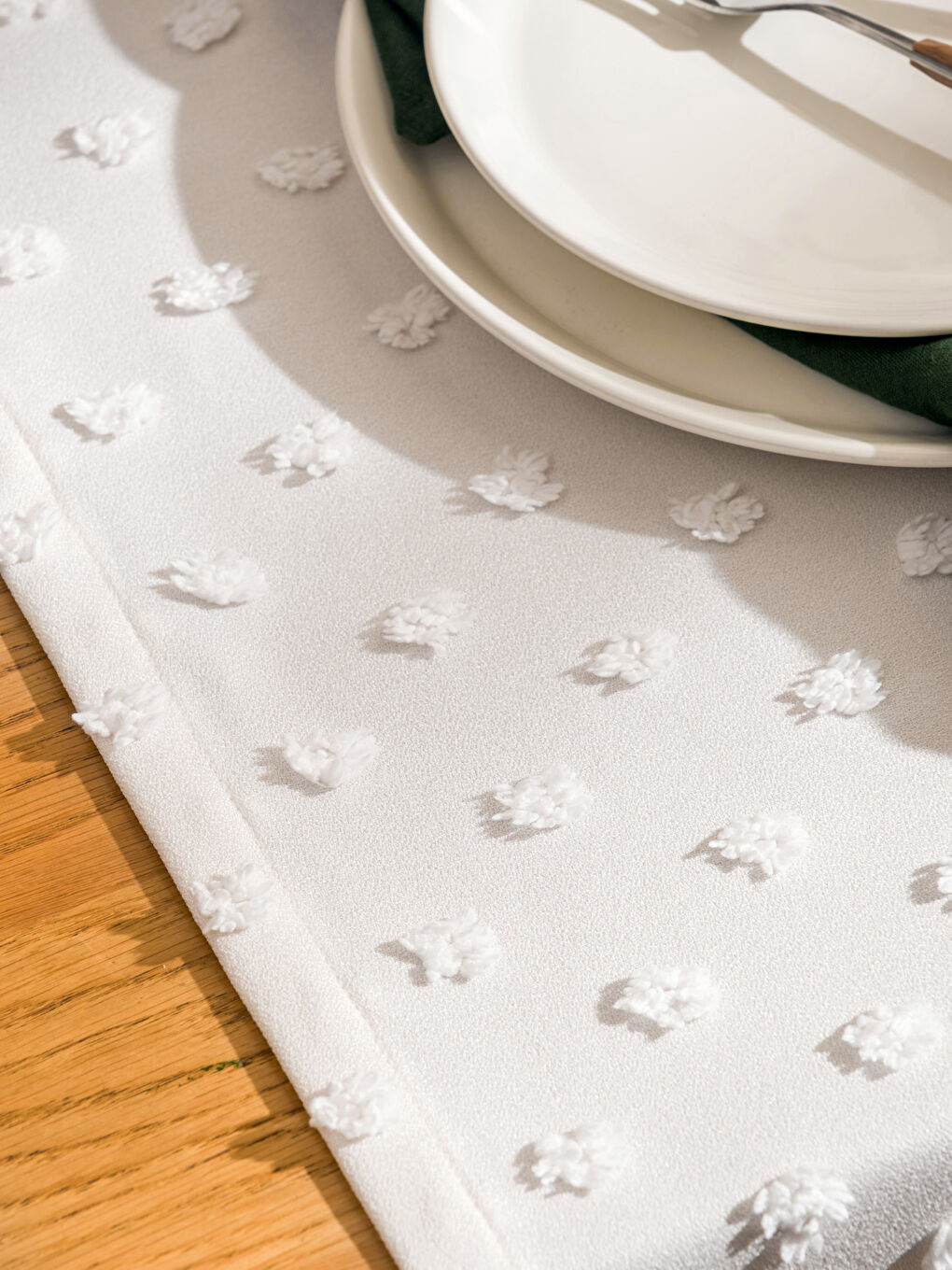 Bej Dokulu Runner 45x150 cm-2