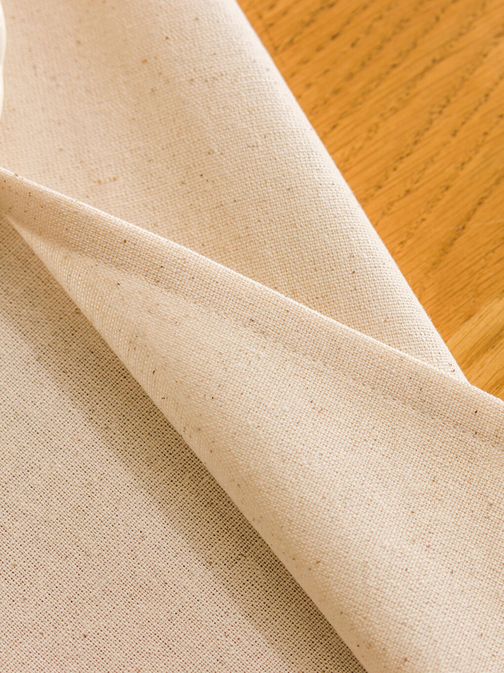 Ekru Püsküllü Runner 45x150 cm-3