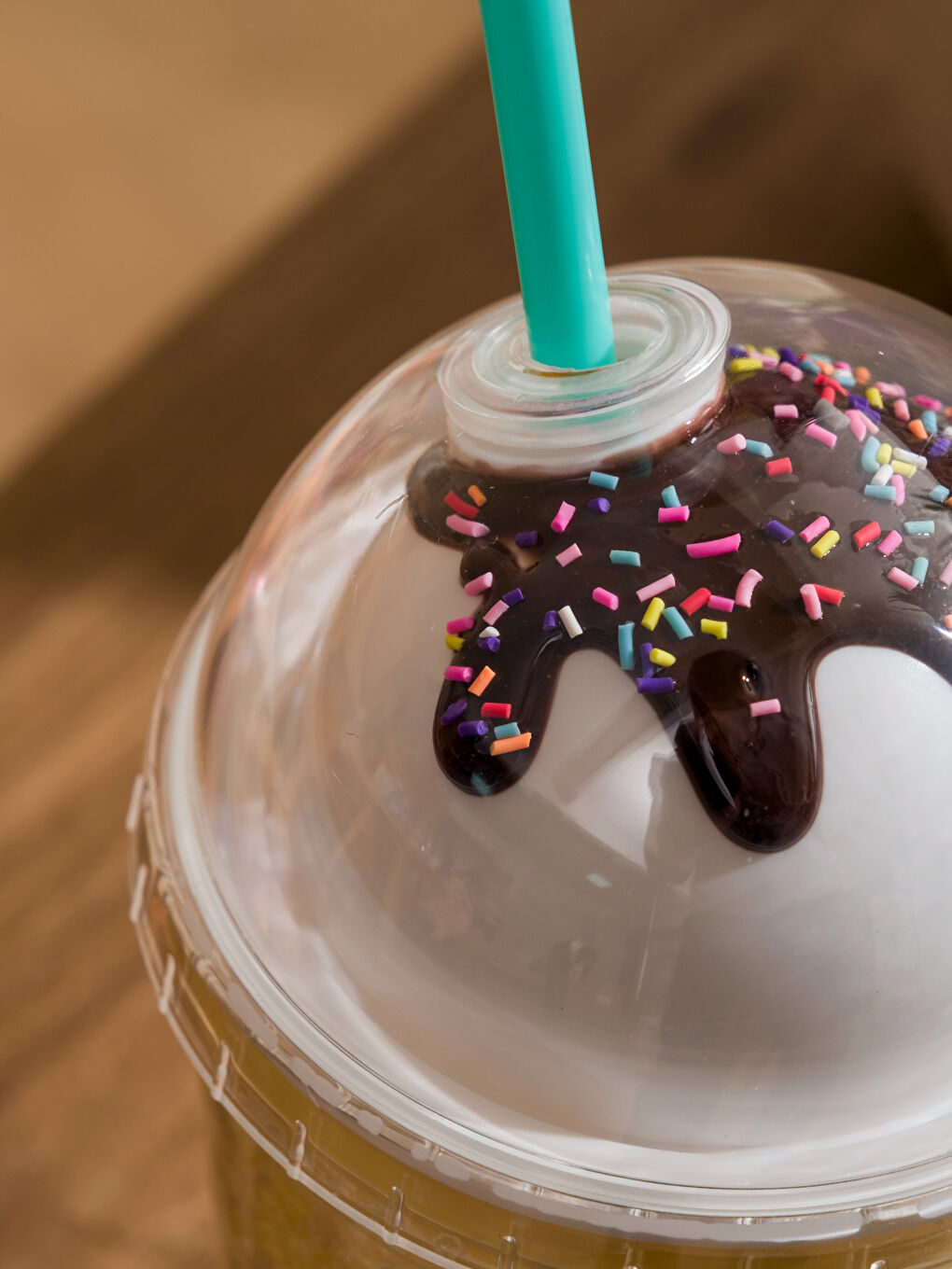 Karışık Dondurma Figürlü Pipetli Meşrubat Bardağı 450 ml-2