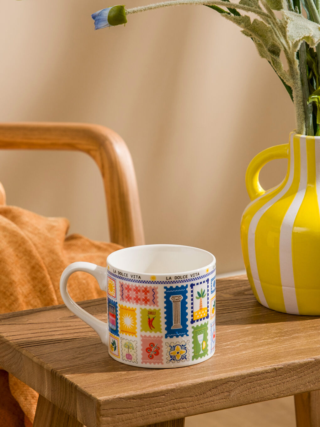 Разноцветный Чашка-1