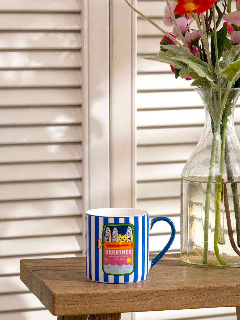 Cat Print Porcelain Mug