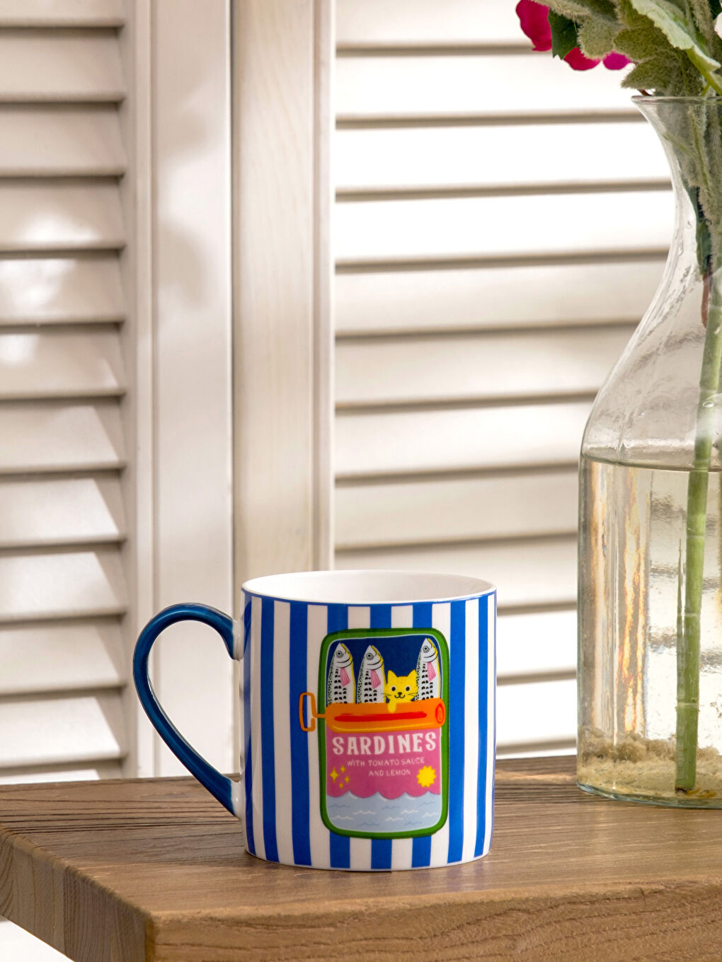 Cat Print Porcelain Mug-1