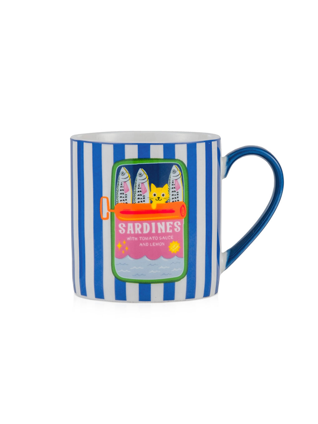 Cat Print Porcelain Mug-4