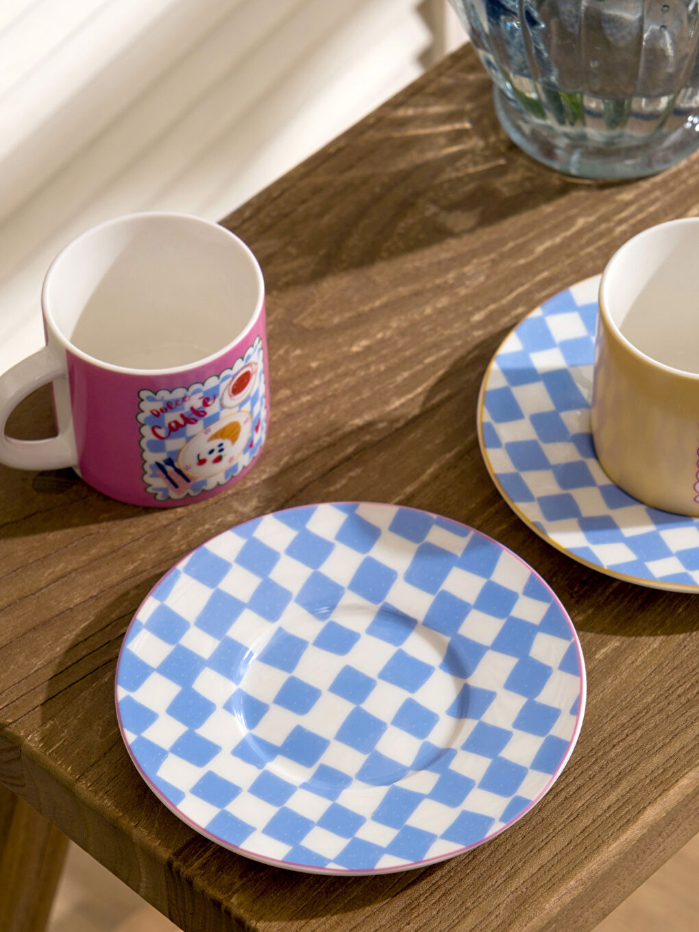 Karışık Baskılı Porselen Kahve Fincan Takımı 90 ml-3