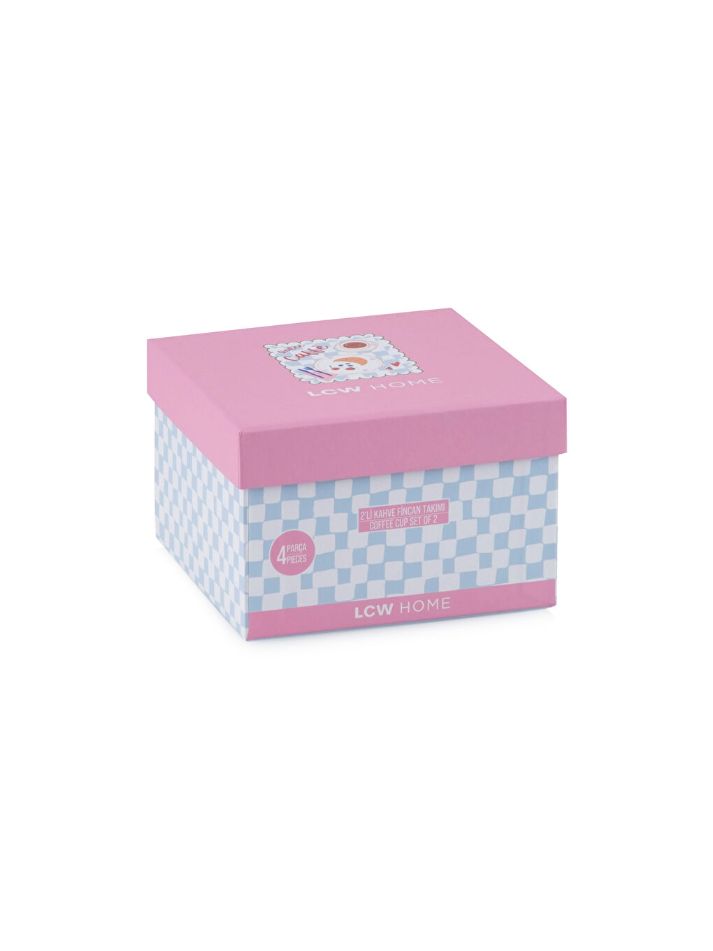 Karışık Baskılı Porselen Kahve Fincan Takımı 90 ml-4