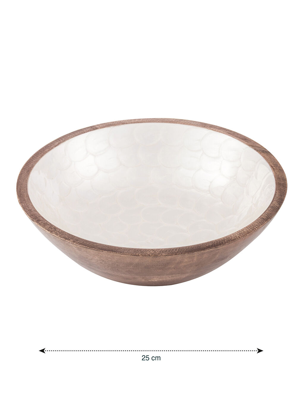 Karışık Ahşap Sunum Kasesi 25 cm-3