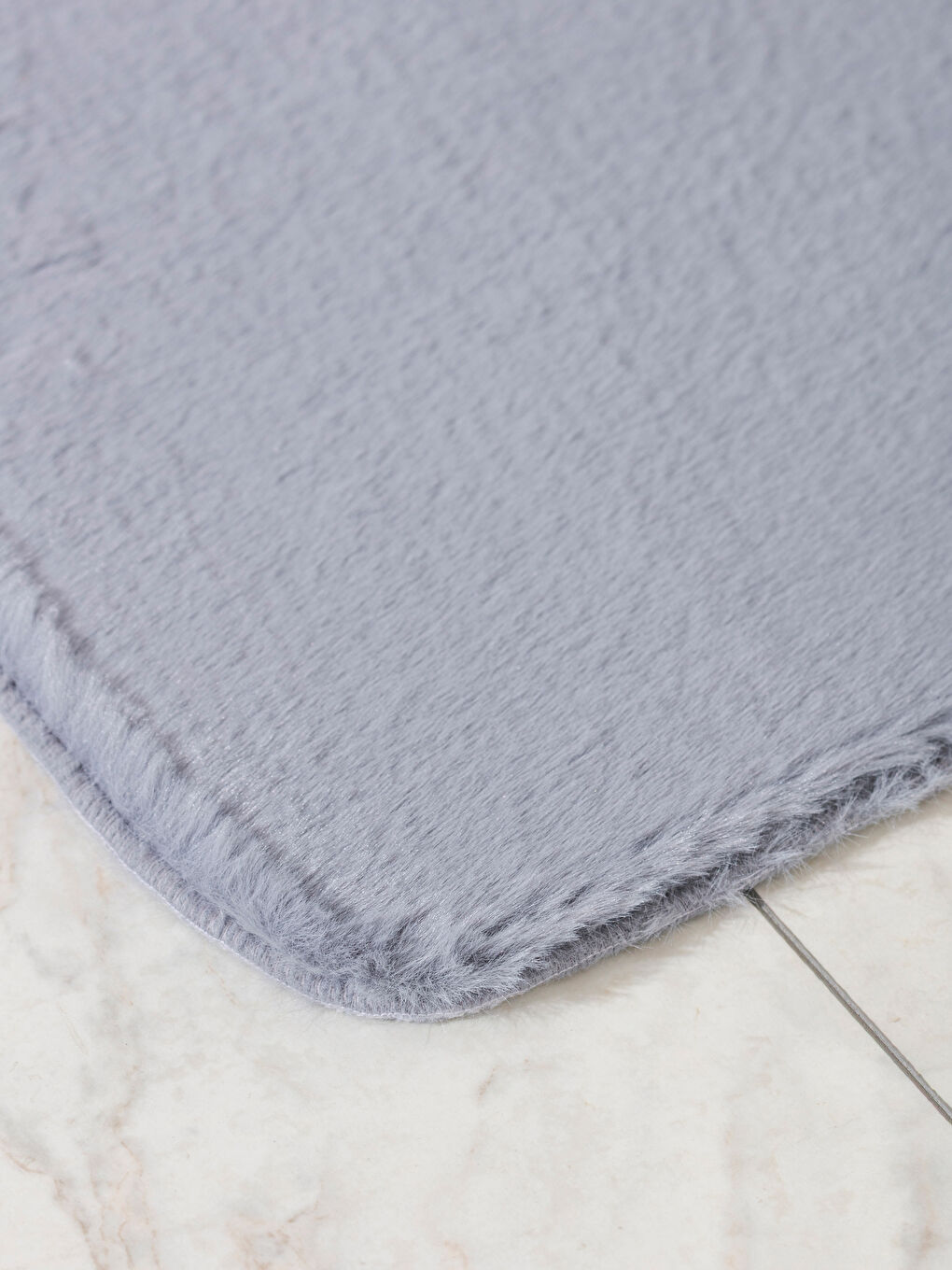 Gri Pelüş Banyo Paspası 50x80 cm-1