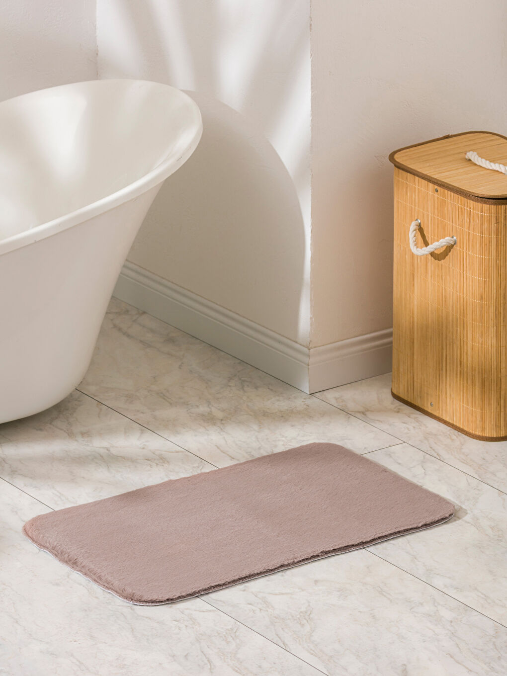 Kahverengi Pelüş Banyo Paspası 50x80 cm