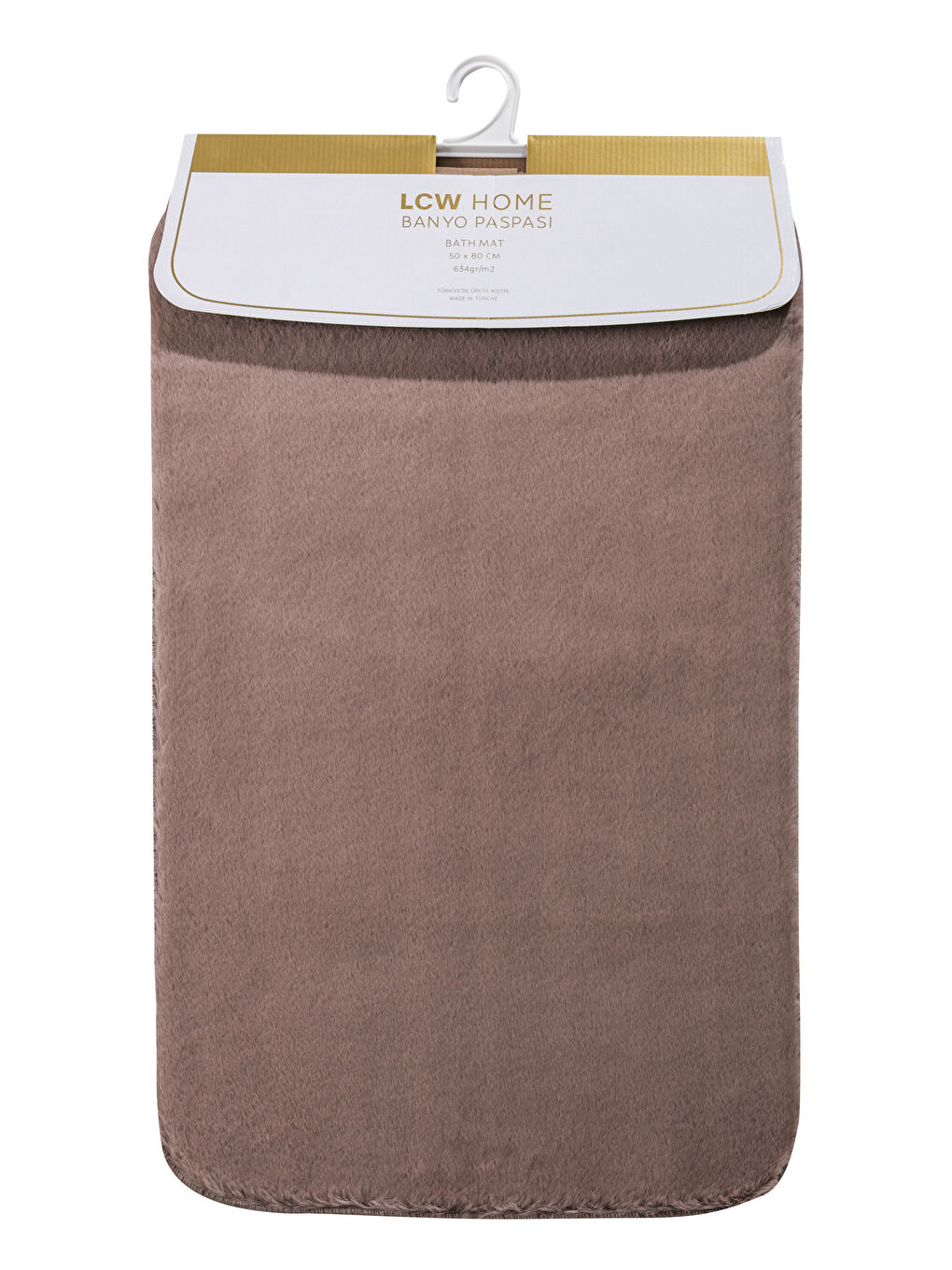Kahverengi Pelüş Banyo Paspası 50x80 cm-3