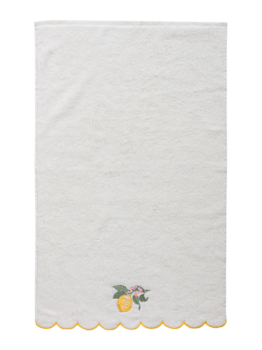 Lemon Embroidered Face Towel 50x80 cm-4