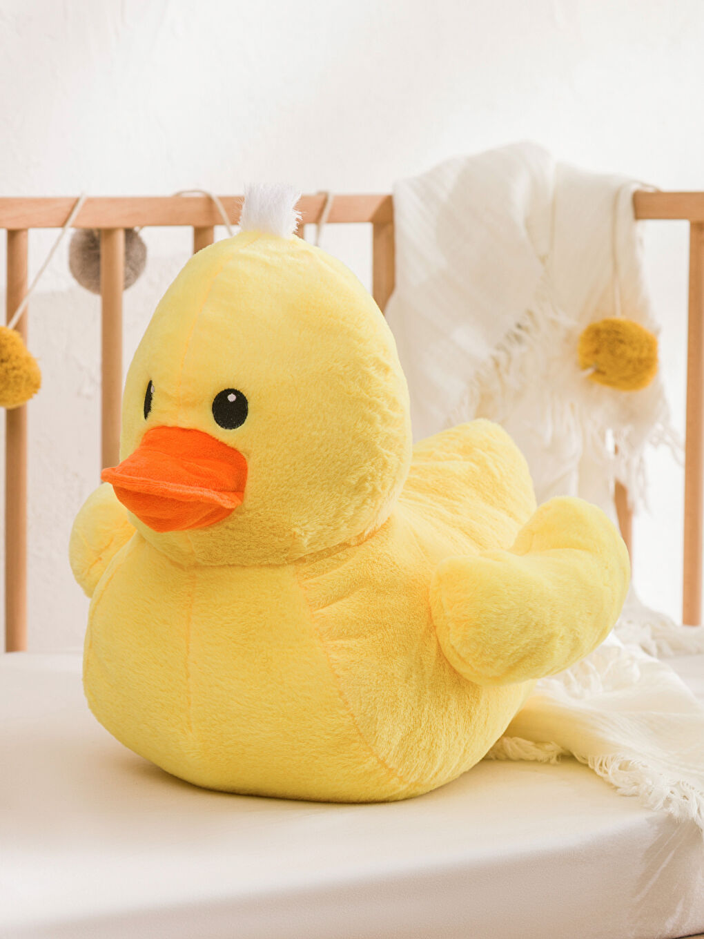 Karışık Ördek Figürlü Pelüş Bebek Kırlent 40 cm